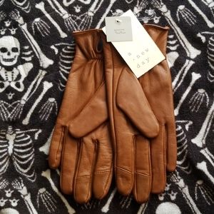 Brown Genuine leather gloves